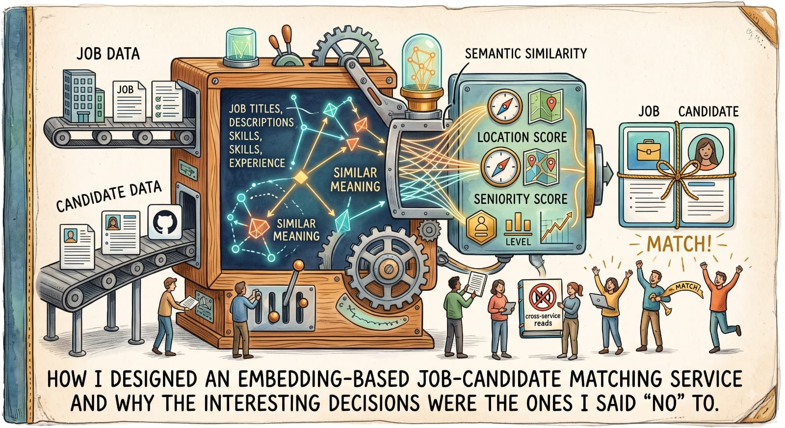 Semantic Matching Without a Single Line of Training Data